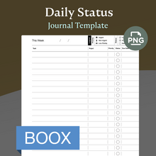 Load image into Gallery viewer, Daily Task Status Log