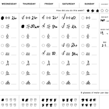 Load image into Gallery viewer, Weekly Fitness Log