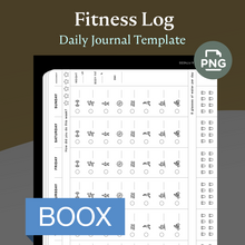 Load image into Gallery viewer, Weekly Fitness Log
