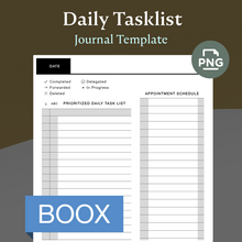 Load image into Gallery viewer, Daily Task List Template