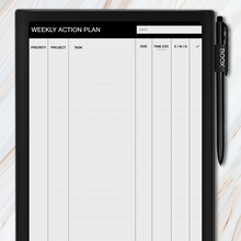 Load image into Gallery viewer, Onyx BOOX weekly action plan template