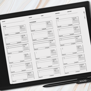 Onyx BOOX - Agile Sprint Board Template