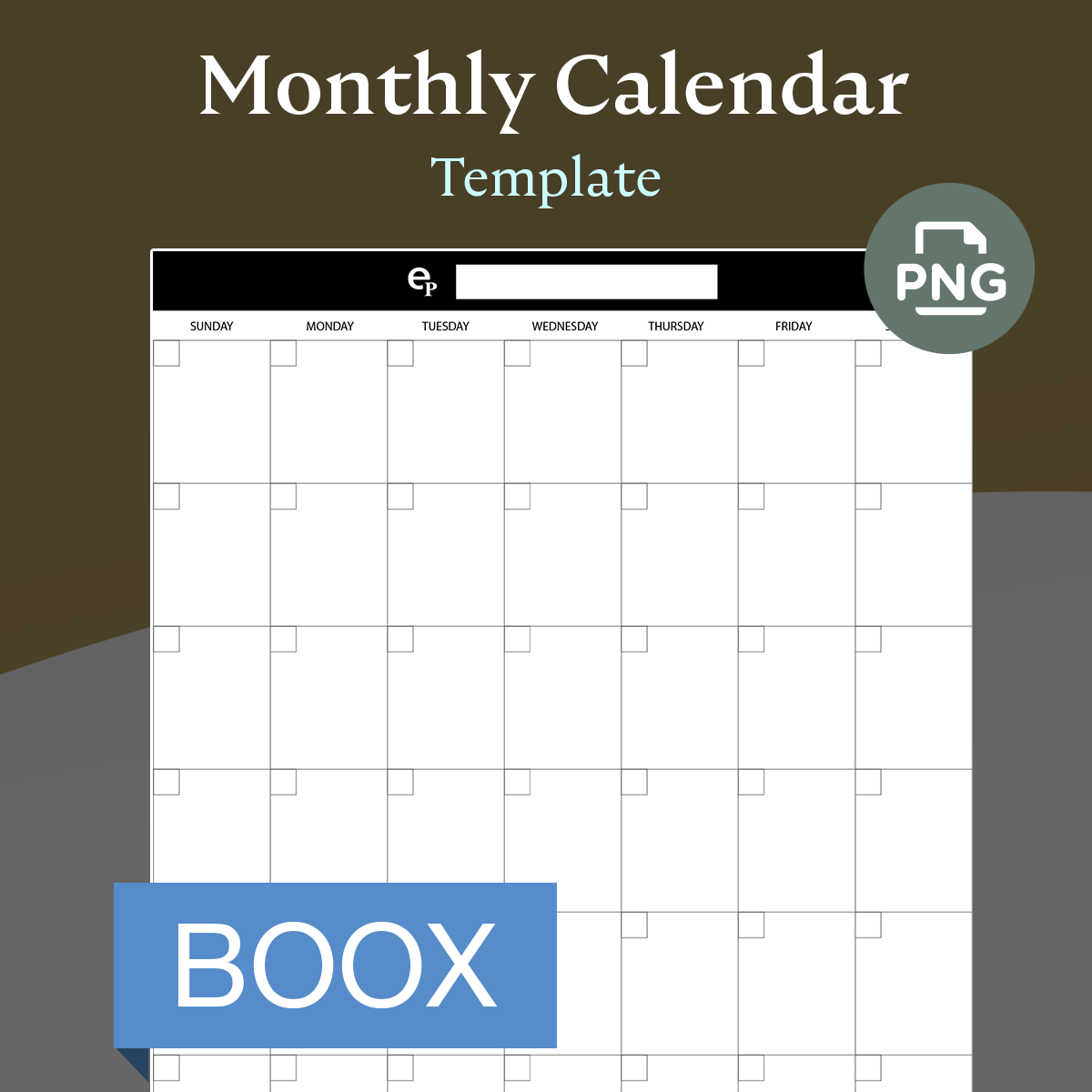 Onyx BOOX - Monthly Calendar Template – eInkTemplates