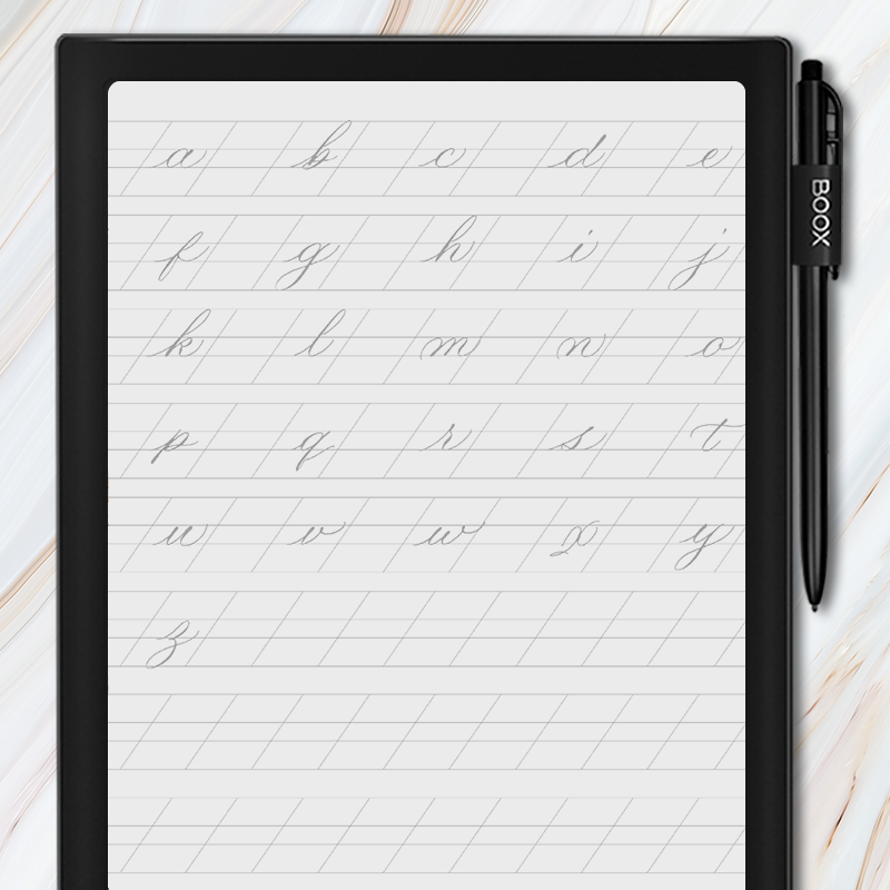 Onyx BOOX - Traceable Cursive Guide Bundle β eInkTemplates